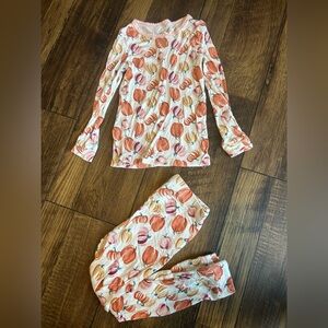 Milkberry Girls Pumpkin Fall Pajamas Size 3T